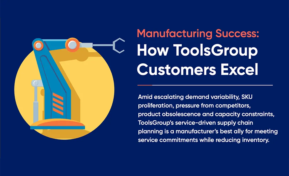 Infographic: Manufacturing Success: How ToolsGroup Customers Excel