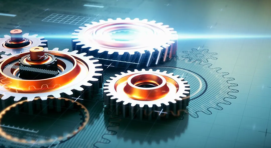 Engine gear parts, illustrating service parts planning