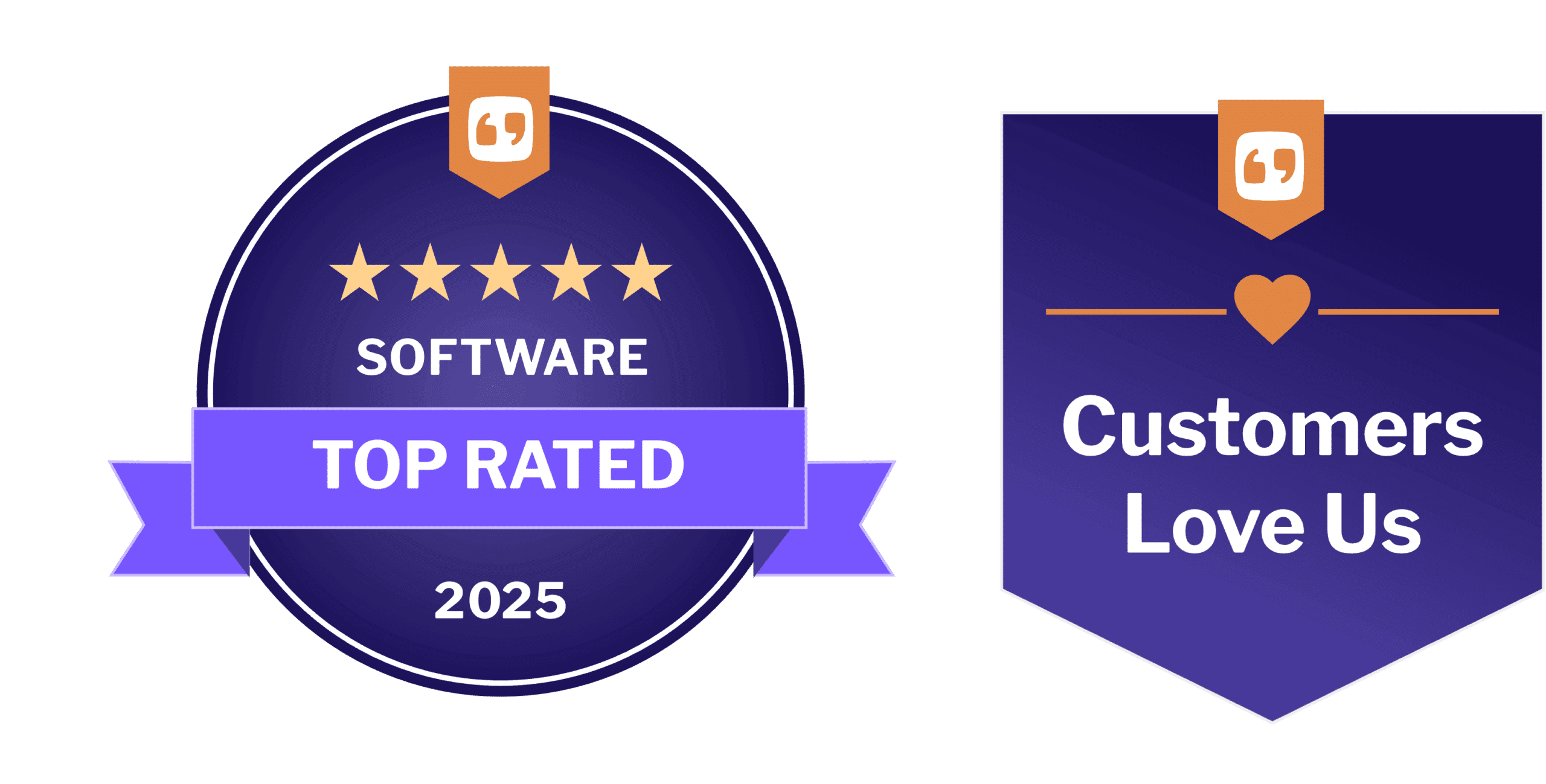 customer love us badges 2025