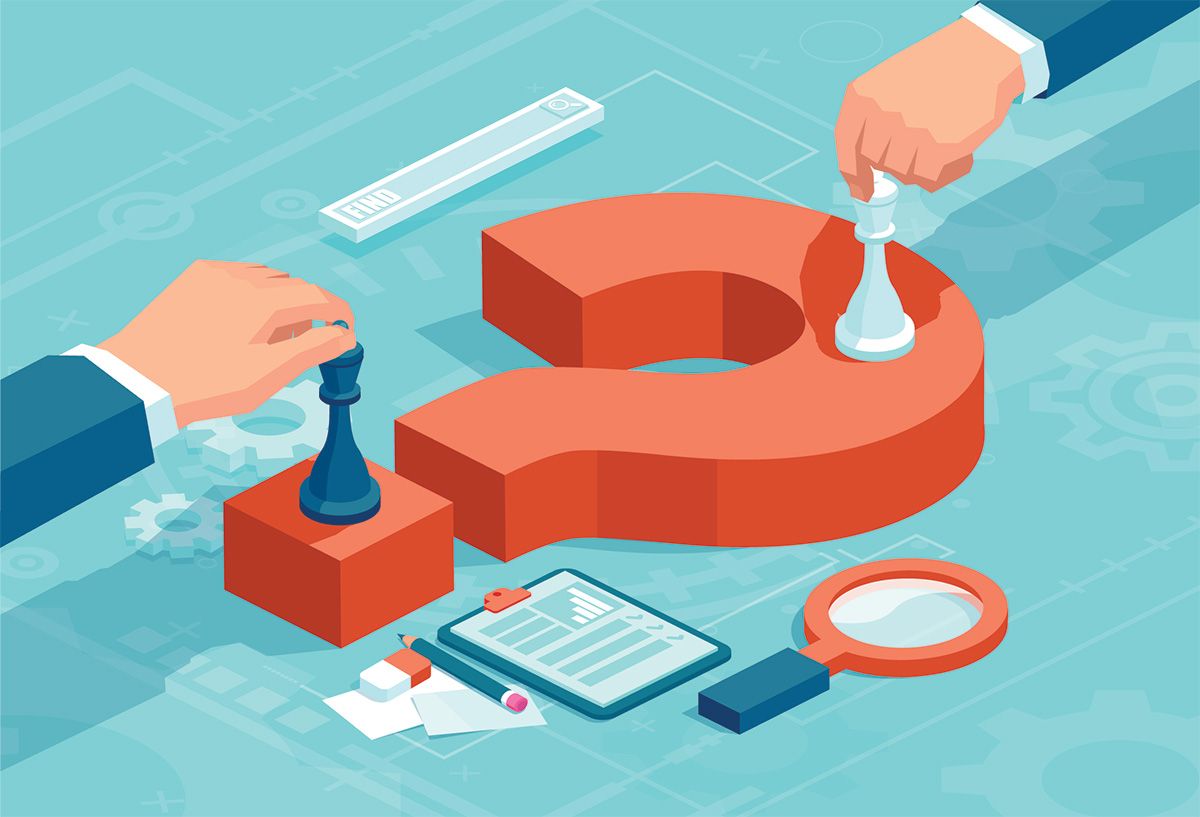 Business people moving chess pieces, decision-making concept
