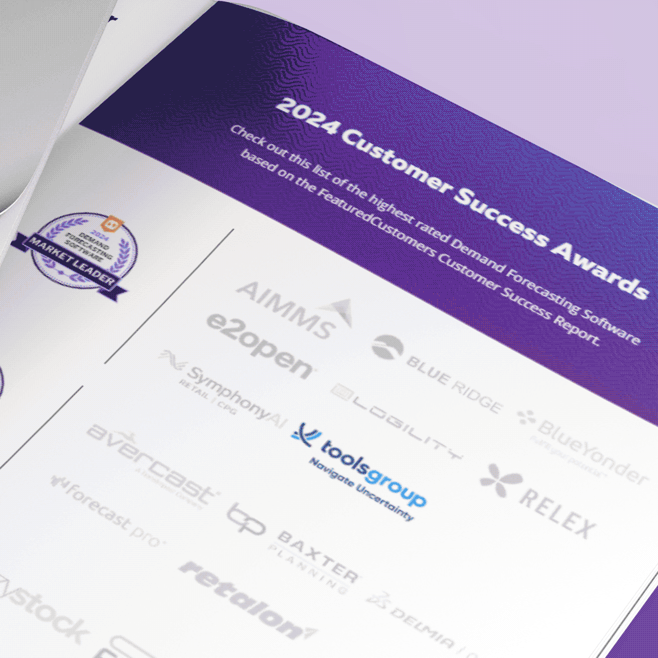 ToolsGroup Named Leader in Demand Forecasting and Supply Chain Management Software in 2024 Customer Success Report