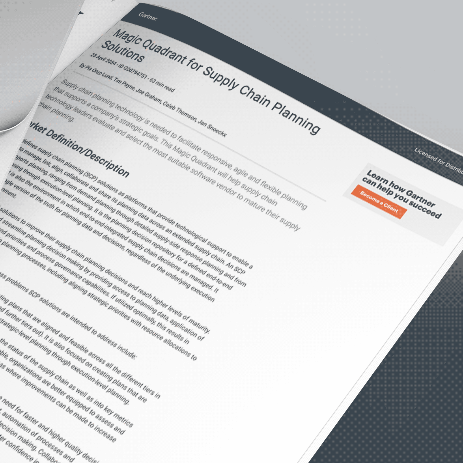 ToolsGroup Recognized in the 2024 Gartner® Magic Quadrant™ for Supply