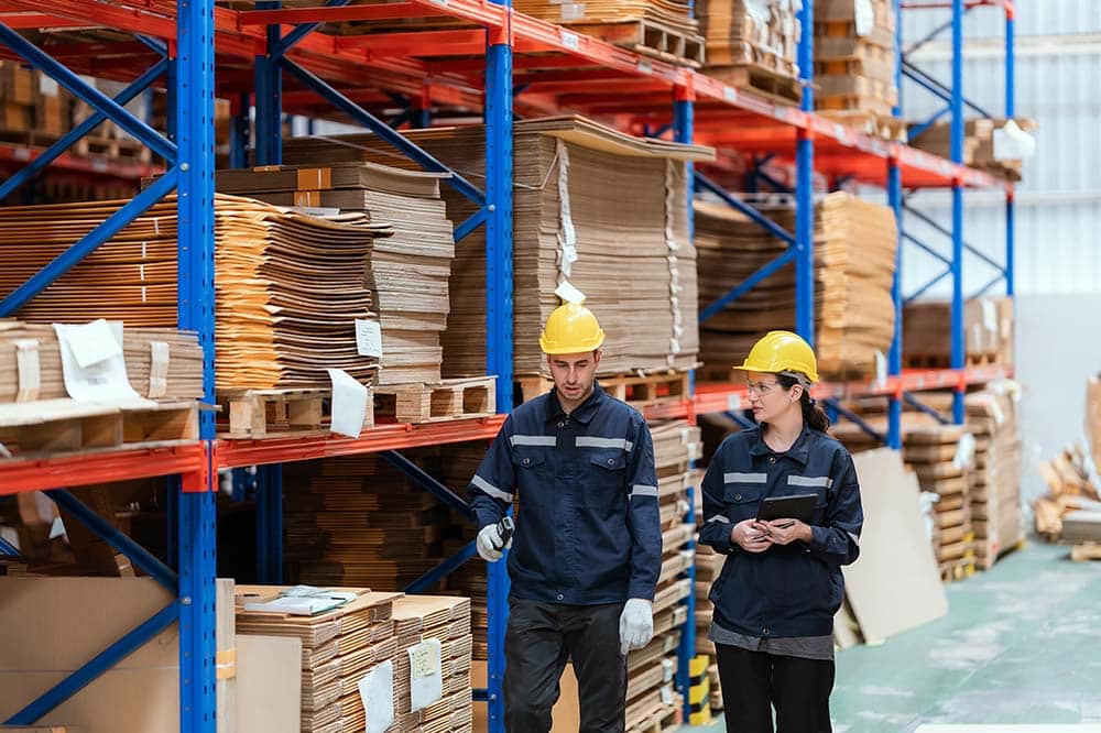 The Counterintuitive Truth About Inventory Optimization two workers in a warehouse