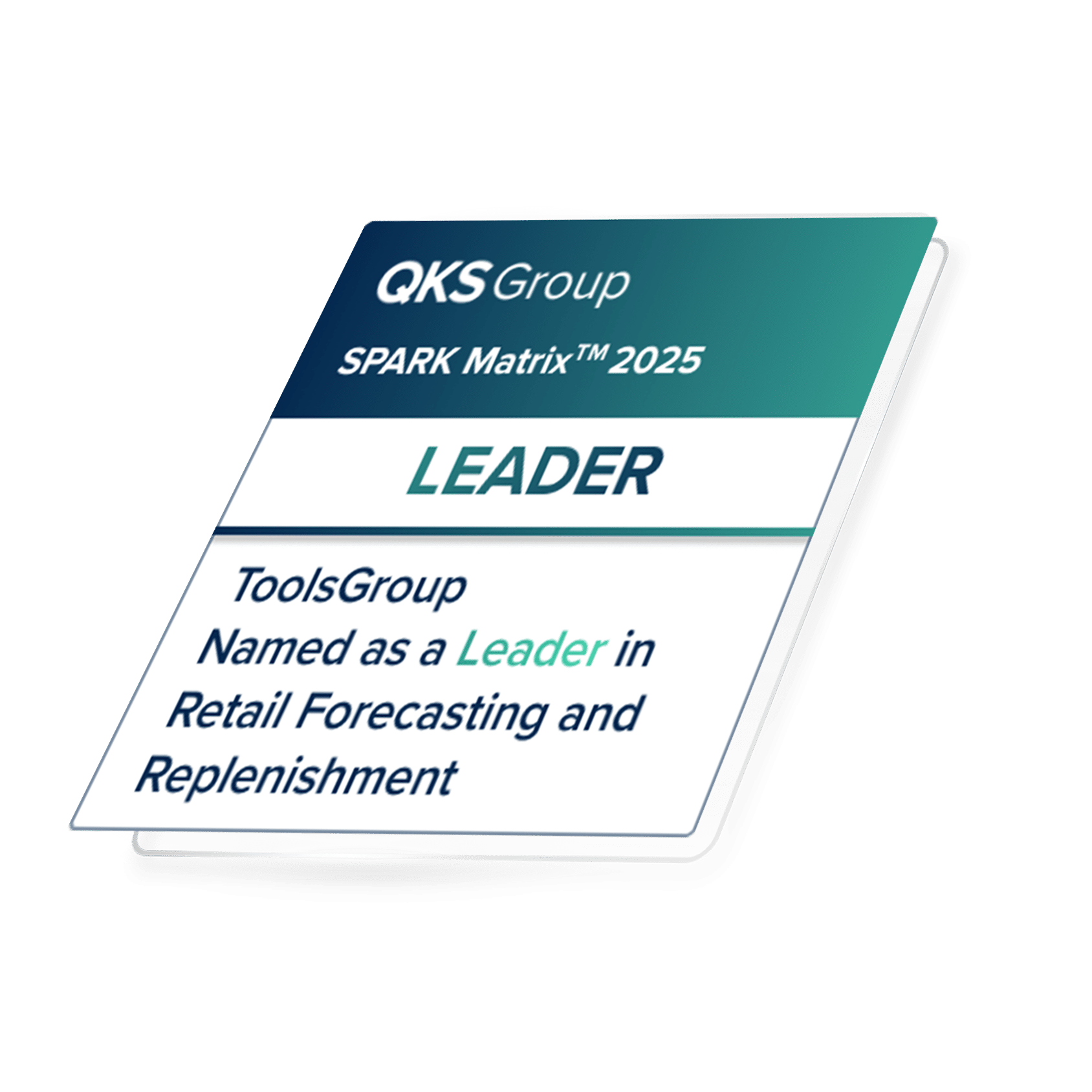 QKS Leader Retail Forcasting and replenishment